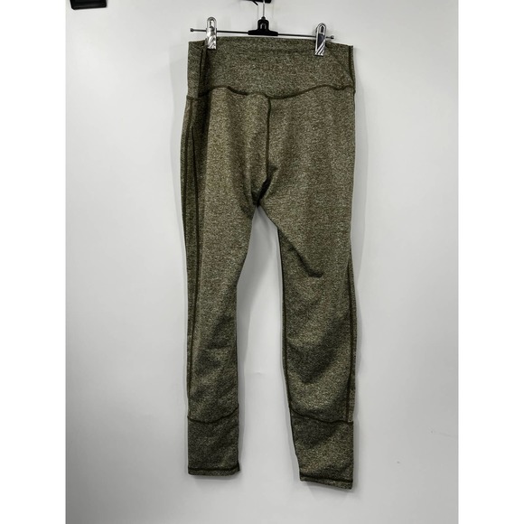 ILUS Women's Mid Rise Workout Leggings Stretch‎ Heather Olive Green Size XXL - Picture 4 of 5